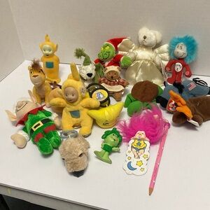 Mini toy lot 18 pieces, TY McDonald’s Disney teletubbies backpack pals